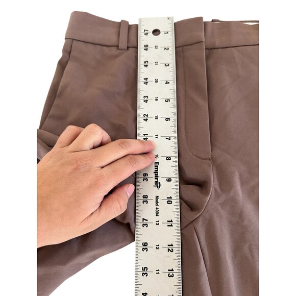 Aritzia Publish Trousers Pants Womens 8 Brown High Rise Bootcut Tailored Office - Picture 10 of 16